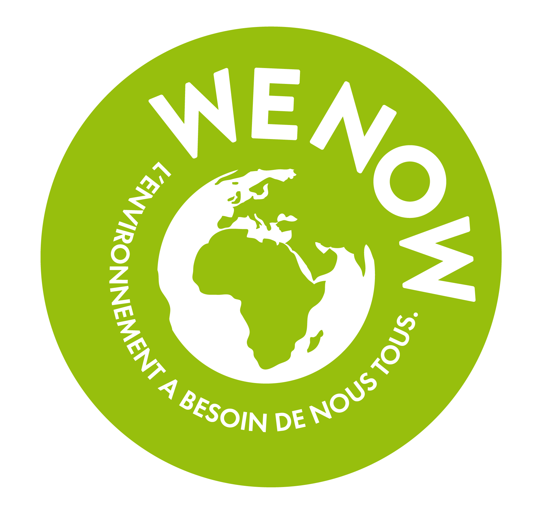 Logo WE NOW, L'environment a besoin de nous tous